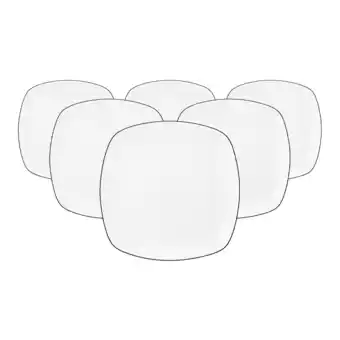 Netto Marken-Discount Seltmann Weiden Brotteller eckig Lido Black Line ø 17,5 cm 6er Set Angebot