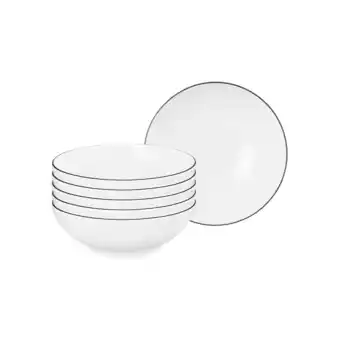 Netto Marken-Discount Seltmann Weiden Dessertschalen Lido Black Line ø 15 cm 6er Set Angebot