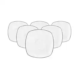 Netto Marken-Discount Seltmann Weiden Untertassen eckig Lido Black Line 14,5 x 14,5 cm 6er Set Angebot