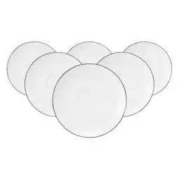 Netto Marken-Discount Seltmann Weiden Milchkaffeeuntertassen Lido Black Line ø 16 cm 6er Set Angebot