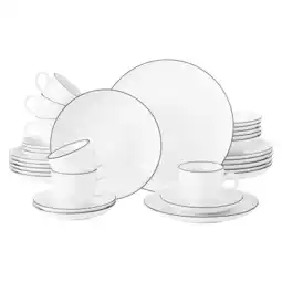 Netto Marken-Discount Seltmann Weiden Kombiservice Lido Black Line 30er Set Angebot