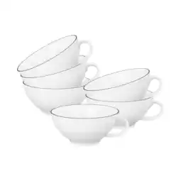 Netto Marken-Discount Seltmann Weiden Teetassen Lido Black Line 140 ml 6er Set Angebot