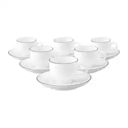 Netto Marken-Discount Seltmann Weiden Espressotassen mit Untertassen Lido Black Line 90 ml 6er Set Angebot