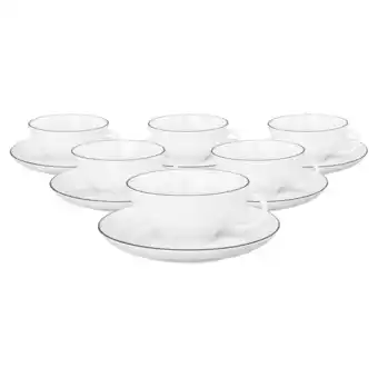 Netto Marken-Discount Seltmann Weiden Teetassen mit Untertassen Lido Black Line 140 ml 6er Set Angebot