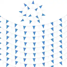 Netto Marken-Discount tectake Wimpelkette blau-weiß Angebot