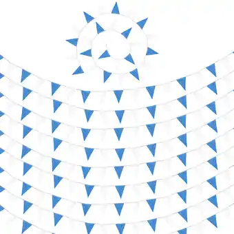 Netto Marken-Discount tectake Wimpelkette blau-weiß Angebot