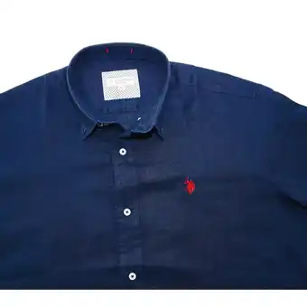 Netto Marken-Discount U.S. POLO Shirt Leinenhemd Button Down Linenshirt Angebot