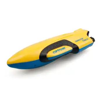 Netto Marken-Discount Cartronic RC Schiffe 2.4 GHz Seamaster Turbojet Speed Boot Farbe Gelb-Blau Angebot