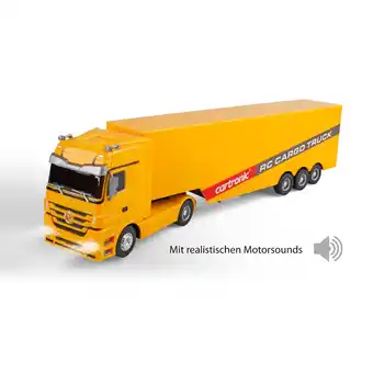 Netto Marken-Discount Cartronic RC Truck 2.4 GHz Cargo Truck Mercedes Benz Actros M1:32 Angebot