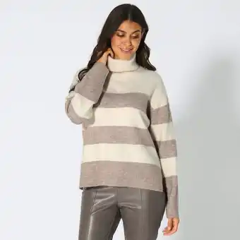 NKD Damen-Ringelpullover mit Rollkragen Angebot