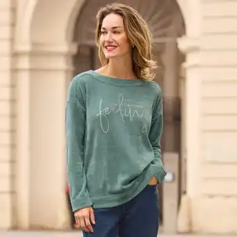 NKD Damen-Chenille-Pullover mit U-Boot Ausschnitt Angebot