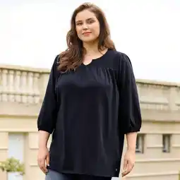 NKD Damen-Langarmshirt mit Rundhalsausschnitt, große Größen Angebot