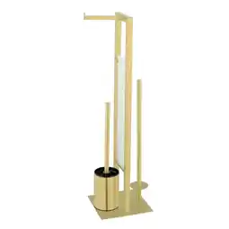 toom Baumarkt Wenko Stand WC-Garnitur 'Rivalta' 3-in-1 goldfarben Angebot