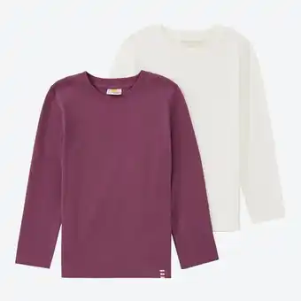 NKD Unisex-Kinder-Langarmshirt, 2er-Pack Angebot