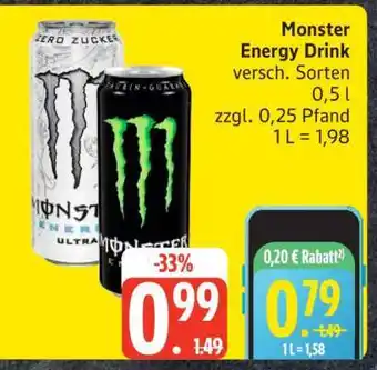 Edeka Monster energy drink Angebot