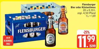 Edeka Flensburger Bier oder Küstenlimos Angebot