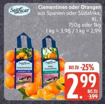 Edeka Clementinen oder Orangen Angebot