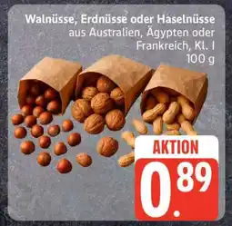 Edeka Walnüsse, Erdnüsse oder Haselnüsse Angebot