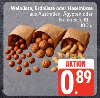 Edeka Walnüsse, Erdnüsse oder Haselnüsse Angebot