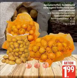 Edeka Speisekartoffeln und Speisezwiebeln Angebot