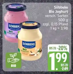 Edeka Söbbeke Bio Joghurt Angebot