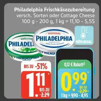 Edeka PHILADELPHIA Frischkäsezubereitung Angebot