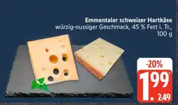 Edeka Emmentaler schweizer Hartkäse Angebot