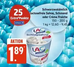 Edeka Schwarzwaldmilch lactosefreie Sahne, Schmand oder Crème Fraîche Angebot