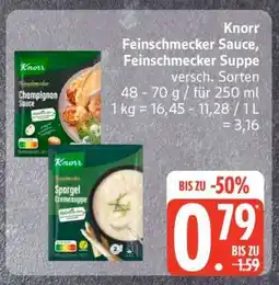 Edeka Knorr Feinschmecker Sauce, Feinschmecker Suppe Angebot