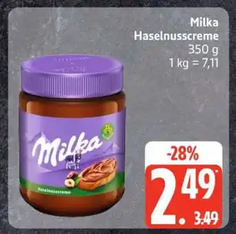 Edeka MILKA Haselnusscreme Angebot