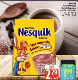Edeka Nesquik Kakaohaltiges Getränkepulver Angebot