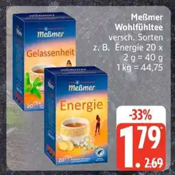 Edeka Meßmer Wohlfühltee Angebot