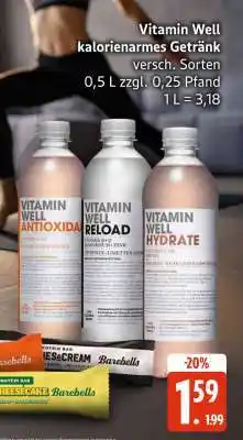 Edeka Vitamin Well kalorienarmes Getränk Angebot