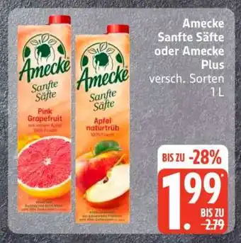 Edeka Amecke Sanfte Säfte oder Amecke Plus Angebot