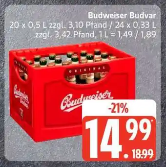Edeka Budweiser Budvar Angebot
