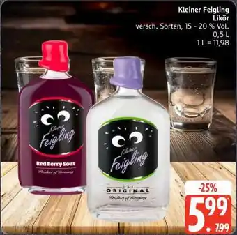 Edeka KLEINER FEIGLING Likör Angebot