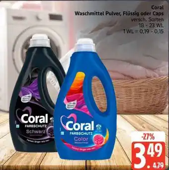 Edeka Coral Waschmittel Angebot
