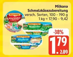 Edeka MILKANA Schmelzkäsezubereitung Angebot