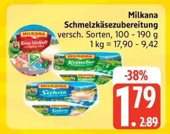 Edeka MILKANA Schmelzkäsezubereitung Angebot