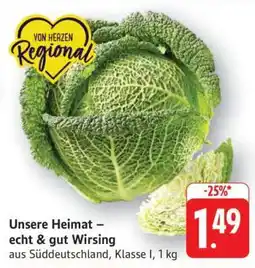Edeka Unsere Heimat – echt & gut Wirsing Angebot