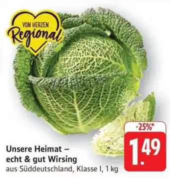 Edeka Unsere Heimat – echt & gut Wirsing Angebot