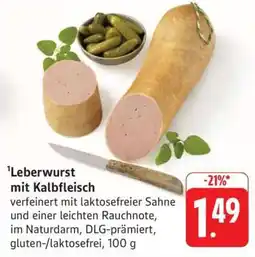 Edeka Leberwurst mit Kalbfleisch Angebot