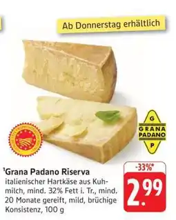 Edeka Grana Padano Riserva Angebot