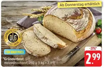 Edeka Gründerbrot Angebot
