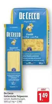Edeka De Cecco italienische Teigwaren Angebot
