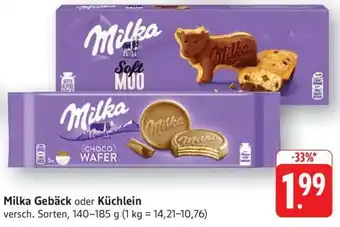 Edeka Milka Gebäck oder Küchlein Angebot