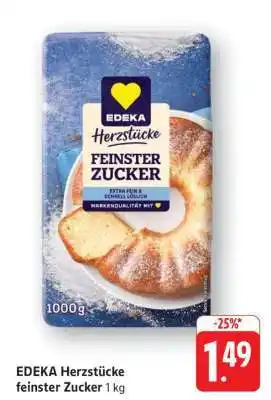 Edeka EDEKA Herzstücke feiner Zucker 1 kg Angebot
