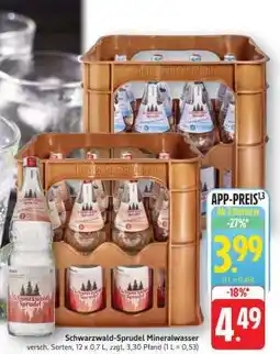 Edeka Schwarzwald-Sprudel Mineralwasser Angebot