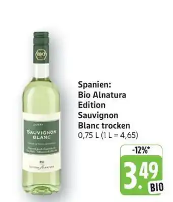Edeka Bio Alnatura Edition Sauvignon Blanc trocken Angebot