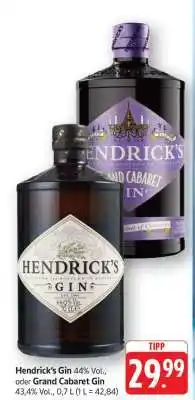 Edeka Hendrick's Gin oder Grand Cabaret Gin Angebot